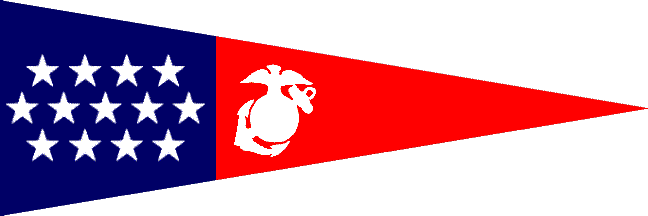 [Pennant of the Marine Corps Post Commander (circa 1910-1923)]